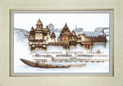 Набор для вышивания крестом "Город у воды" Crystal Art