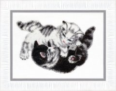 Набор для вышивания крестом "Котята" Crystal Art