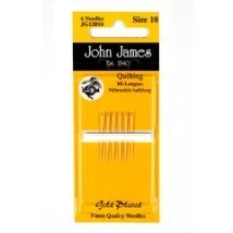 Gold Plated Quilting №12 (6шт) Набір квілтінгових голок покритих золотом John James (Англія)