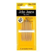 Milliners №11 (16шт) Набір шляпочних голок John James (Англія)