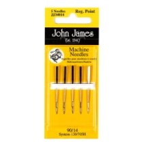 Regular Point Sewing Machine №11(80) (5шт) Набір машинних голок Стандарт John James (Англія)