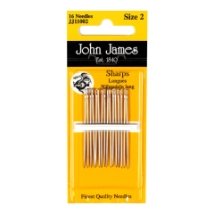 Sharps №6 (20шт) Набор игл для шитья John James (Англия)