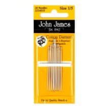 Short Cotton Darners №5 (12шт) Набір коротких штопальних голок John James (Англія)