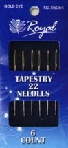 Tapestry 22 (6шт) Набір гобеленових голок для вишивання із золотим вушком Royal (Японія)