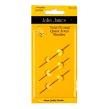Twin Pointed Quick Stitch №22/24/26 (3шт) Набор двусторонние гобеленовых игл John James (Англия)