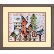 Набір для вишивання хрестиком "Зимові будиночки//Winter Housing" DIMENSIONS 70-08863