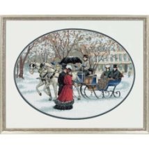 Набор для вышивания крестом "Зимние впечатления//Winter Impressions" DIMENSIONS 35053