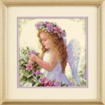 Набор для вышивания крестом "Цветочный ангел//Passion Flower Angel" DIMENSIONS 35229