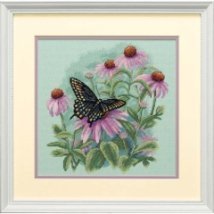 Набор для вышивания крестом "Бабочка и ромашки//Butterfly and Daisies" DIMENSIONS 35249