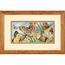 Набір для вишивання хрестиком "Віньєтка з метеликами//Butterfly Vignette" DIMENSIONS 65055