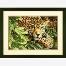 Набір для вишивання хрестиком "Відпочиваючий леопард//Leopard in Reposel" DIMENSIONS 70-35300
