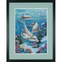 Набор для вышивания крестом "Царство дельфинов//The Dolphins' Domain" DIMENSIONS 03830