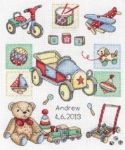Набор для вышивания "Рождение Мальчика (Boy Birth Sampler)" ANCHOR