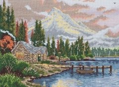Набір для вишивання "Притулок на березі озера (Lakeside Hideaway)" ANCHOR MAIA