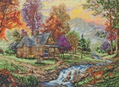 Набор для вышивания "Домик в горах (Mountain Retreat)" ANCHOR MAIA