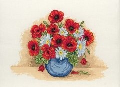 Набор для вышивания "Маки в вазе (Poppy Spray)" ANCHOR