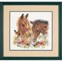 Набор для вышивания крестом "Друзья//Horse Friends" DIMENSIONS 03230