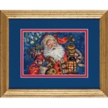 Набір для вишивання хрестиком "Нічний Санта//Nighttime Santa" DIMENSIONS 70-08865