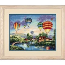 Набір для вишивання хрестиком "Повітряні кулі//Balloon Glow" DIMENSIONS 35213