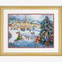 Набір для вишивання хрестиком "Зимові свята//Winter Celebration" DIMENSIONS 70-08919