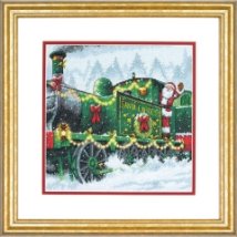 Набір для вишивання хрестиком "Експрес Санти//Santa Express" DIMENSIONS 70-08918