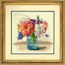 Набір для вишивання хрестиком "Садовий букет//Garden Bouquet" DIMENSIONS 70-35334