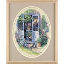 Набор для вышивания крестом "Садовая дверь//Garden Door" DIMENSIONS 35124