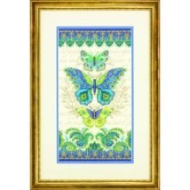 Набір для вишивання хрестиком "Метелик-Павич//Peacock Butterflies" DIMENSIONS 70-35323