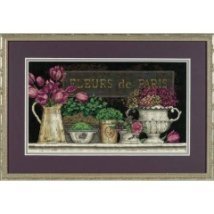 Набор для вышивания крестом "Цветы Парижа//Fleurs de Paris" DIMENSIONS 35093