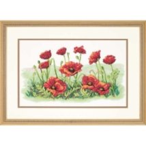 Набор для вышивания крестом "Поле маков//Field of Poppies" DIMENSIONS 03237