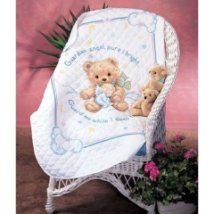 Набор для вышивания крестом "Пышный мишка//Cuddly Bear Quilt" DIMENSIONS 13065