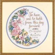 Набір для вишивання хрестиком "Мати і тримати//To Have and To Hold Wedding Record" DIMENSIONS 03892