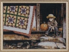 Набір для вишивання хрестиком "Pumpkin Porch//Гарбуз на ганку" Design Works