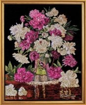 Набір для вишивання хрестиком "Peonies Vase//Ваза з піонами" Design Works