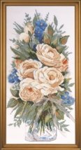 Набір для вишивання хрестиком "White Roses//Білі троянди" Design Works