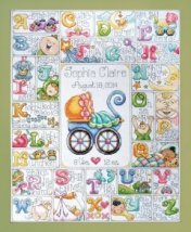 Набір для вишивання хрестиком "Baby ABC//Дитячий алфавіт" Design Works