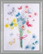 Набір для вишивання хрестиком "Butterfly Bunch//Букет метеликів" Design Works