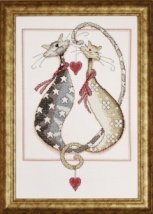 Набір для вишивання хрестиком "Purrfect Together//Досконалі разом" Design Works