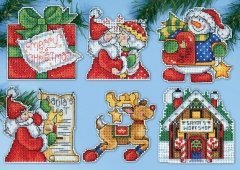 Набір для вишивання хрестиком "Santa's Workshop//Майстерня Санти" Design Works