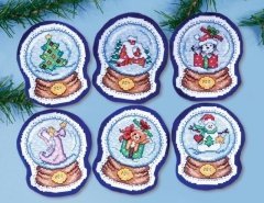 Набір для вишивання хрестиком "Snowglobes//Снігові кулі" Design Works