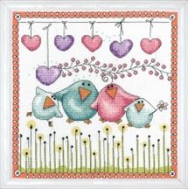 Набір для вишивання хрестиком "Bird Family//Сім'я птахів" Design Works