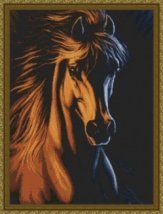 Набір для вишивання хрестиком "Golden Ice- Horse" Kustom Krafts