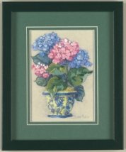 Набор для вышивания гладью "Яркая гортензия//Colorful Hydrangea" DIMENSIONS 16051