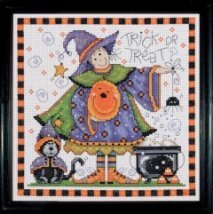 Набір для вишивання хрестиком "Trick or Treat//Гаманець або життя" Design Works