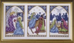 Набір для вишивання хрестиком "Nativity Windows//Різдво" Design Works