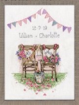 Набір для вишивання хрестиком "Wedding Chairs//Весільні крісла" Design Works