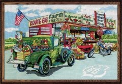 Набір для вишивання хрестиком "Route 66 Farmstand//Придорожна крамниця" Design Works