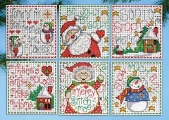 Набір для вишивання хрестиком "Home for Christmas//Веселого вишивального Різдва" Design Works