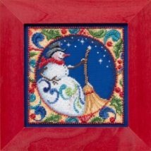 Набір для вишивання "Snowman//Сніговик" Mill Hill JS304103