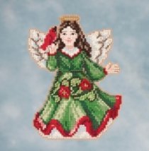 Набір для вишивання "Angel with Cardinal//Ангел з кардиналом" Mill Hill JS201615